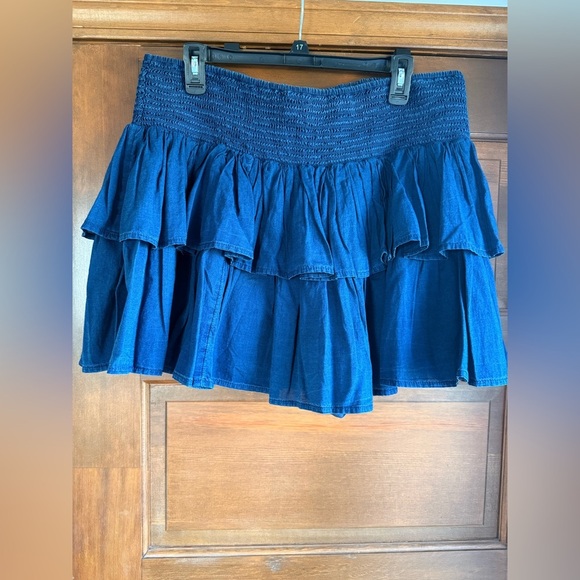 American Eagle AE High-Waisted Tiered Mini Skort - Picture 4 of 6